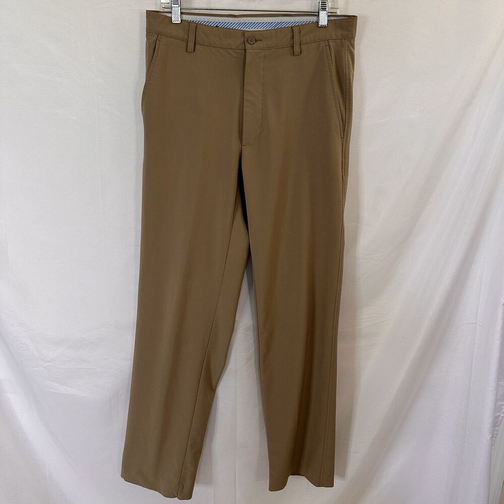FootJoy Pants Mens 32x32 Performance Tour Golf Straight Leg Khaki Tan FJ
